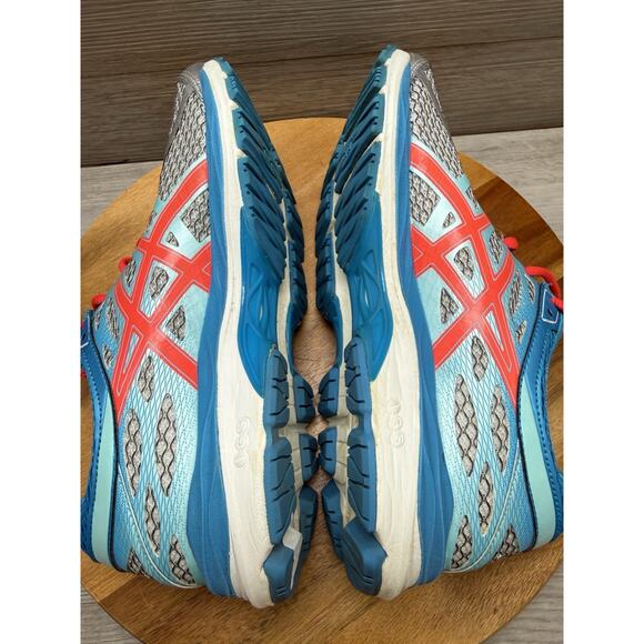 Asics GEL Cumulus 17 Aqua Blue Silver Running Shoes Women US 8 T5D8N - Picture 6 of 8